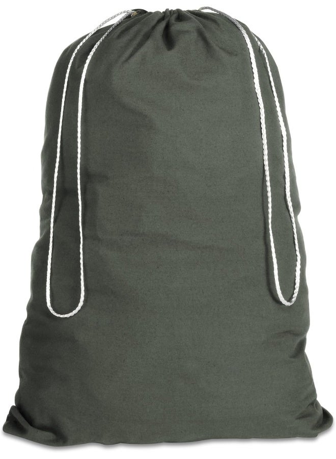 Whitmor 63531191GRN Cotton Laundry BagDuffel Green - Image 2
