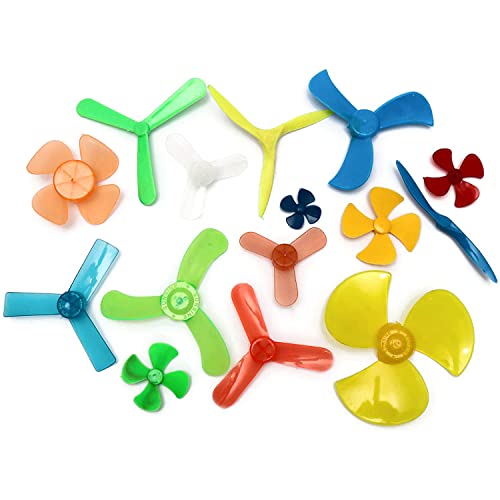 Electronicspices Electronic Spices Combo Of 15 Pcs Different Sizes & type Fan Propeller For DIY Science And Education project or Toys Mini Airplane Rc toys Rc drone Boat (Assorted) - Image 2