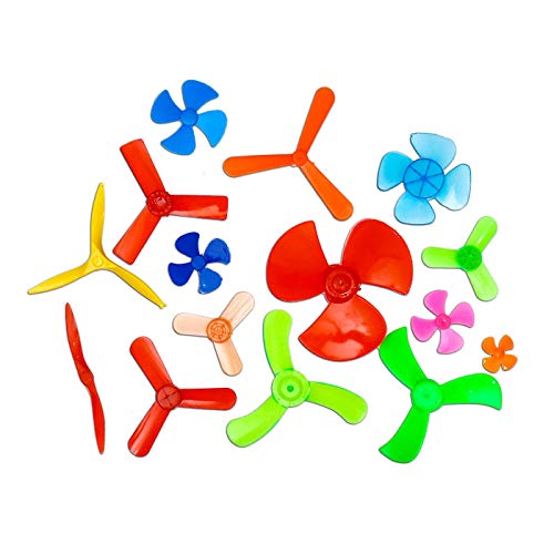 Electronicspices Electronic Spices Combo Of 15 Pcs Different Sizes & type Fan Propeller For DIY Science And Education project or Toys Mini Airplane Rc toys Rc drone Boat (Assorted) - Image 1