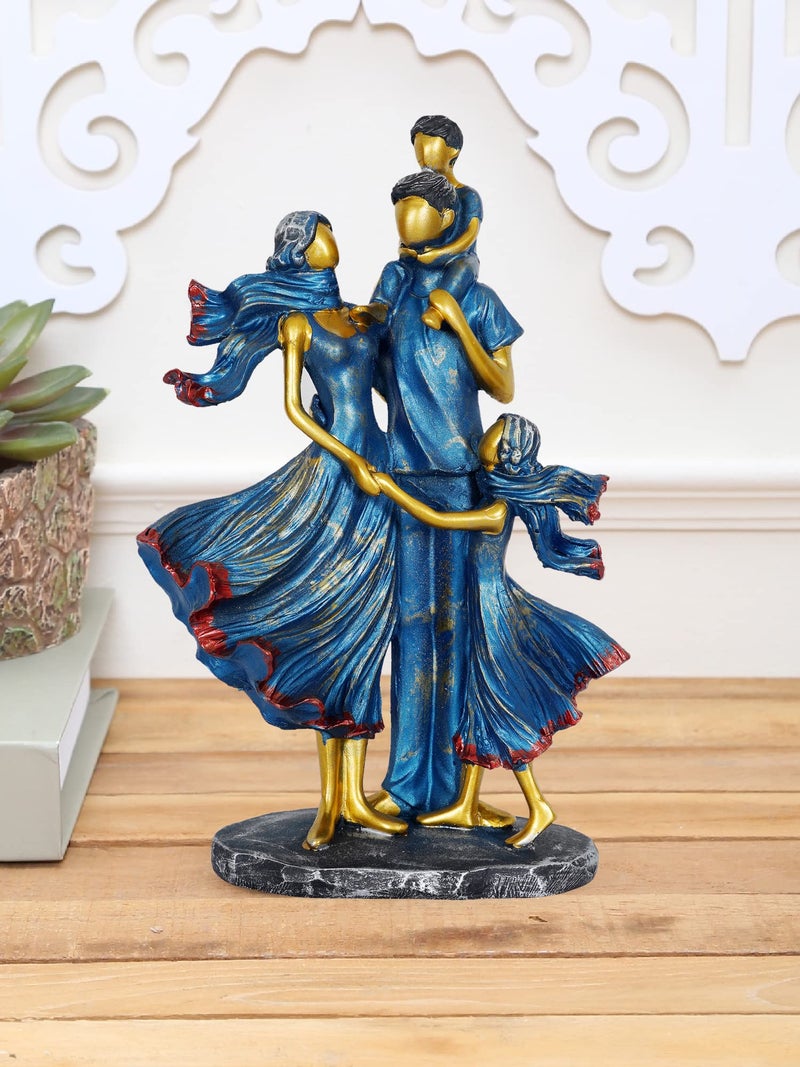 ZART Polyresin Family Couple Showpiece for Home Decor for Couple Gifts Item - Image 1