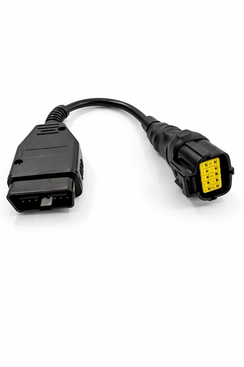 Star AutoLink Ashok Leyland BS6 Connect All Scantool Cable OBD2 16 Pin Male Connector to 10 Pin ECO Connector B STAR036 - Image 1