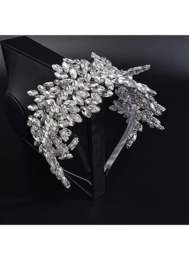 Generic - Crystal Bridal Headband Tiara Wedding Headpiece for Bride Wedding Hair Accessories for Women and Girls - Image 1