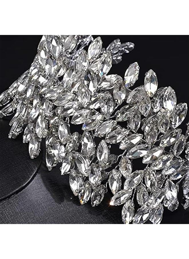 Generic - Crystal Bridal Headband Tiara Wedding Headpiece for Bride Wedding Hair Accessories for Women and Girls - Image 1