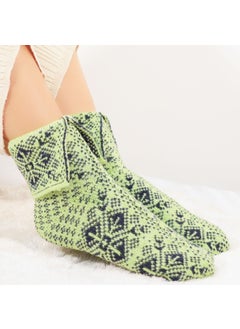 Miss Lana Special Production (2 Pairs) Thick 100% Wool Winter Motif Patterned Socks  - Image 5