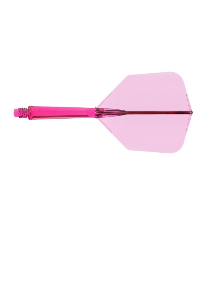 CUESOUL - Integrated Dart Shaft And Flight, Big Wing Shape Smooth And Stable Dart Flight, High Wear Resistance Durable Dart Stem With Hexagonal Design For Dart Games, (1pc, Pink) - Image 1