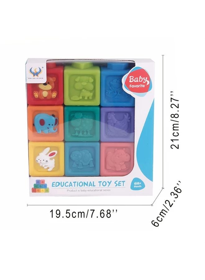 مجموعة المكعبات الناعمة الحسية التفاعلية للتعلم مع الحيوانات ونماذج الأرقام 628 33 - Image 3