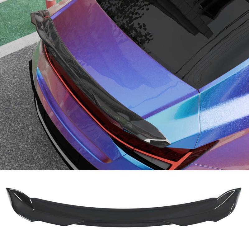 Maxzina Spoiler Wing Compatible with 2021-2025 Hyundai Elantra Sedan Rear Spoiler Trunk Rear Spoiler Wing Lip ABS Plastic for 2024 Elantra Accessories (Glossy Black) - Image 1