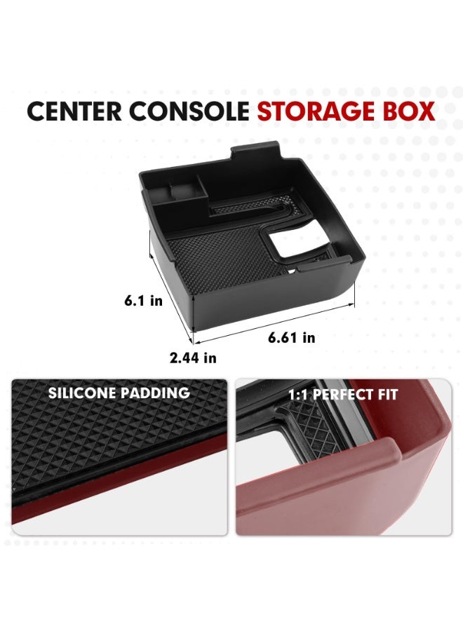 Bukela Center Console Organizer for 2019-2026 Toyota Corolla/ 2022-2026 Corolla Cross Accessories Car Armrest Storage Box Middle Console Tray Container with Non-Slip Silicone Mats - Image 4