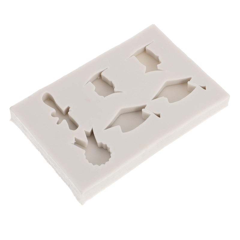 Graduation Theme Silicone Baking Mold 2pcs Set Bachelor Cap and Medal Cake Decorations - Image 2