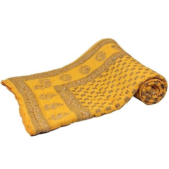 Kartik Fashion Rajasthani Traditionali Handmade Jaipuri Single RazaiQuiltBlanketac Comforter - Image 4