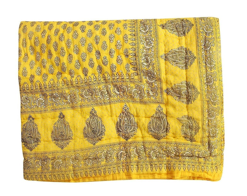 Kartik Fashion Rajasthani Traditionali Handmade Jaipuri Single RazaiQuiltBlanketac Comforter - Image 2