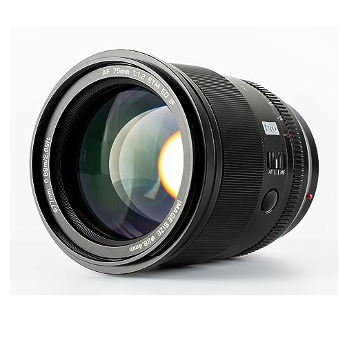 VILTROX عدسة VILTROX PRO 75mm f/1.2 E لعدسات سوني e-Mount لسلسلة سوني A7M/R/S A7Cc A9 A1 A6x00 Fs5 - Image 5