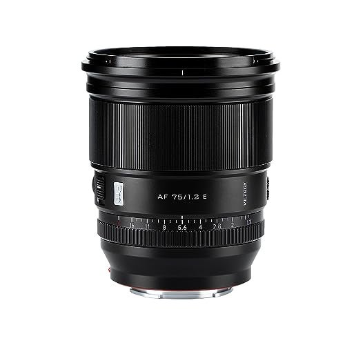 VILTROX عدسة VILTROX PRO 75mm f/1.2 E لعدسات سوني e-Mount لسلسلة سوني A7M/R/S A7Cc A9 A1 A6x00 Fs5 - Image 1