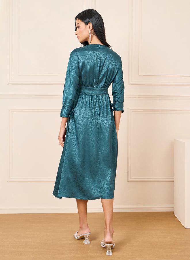 Styli Satin Midi Dress - Image 4