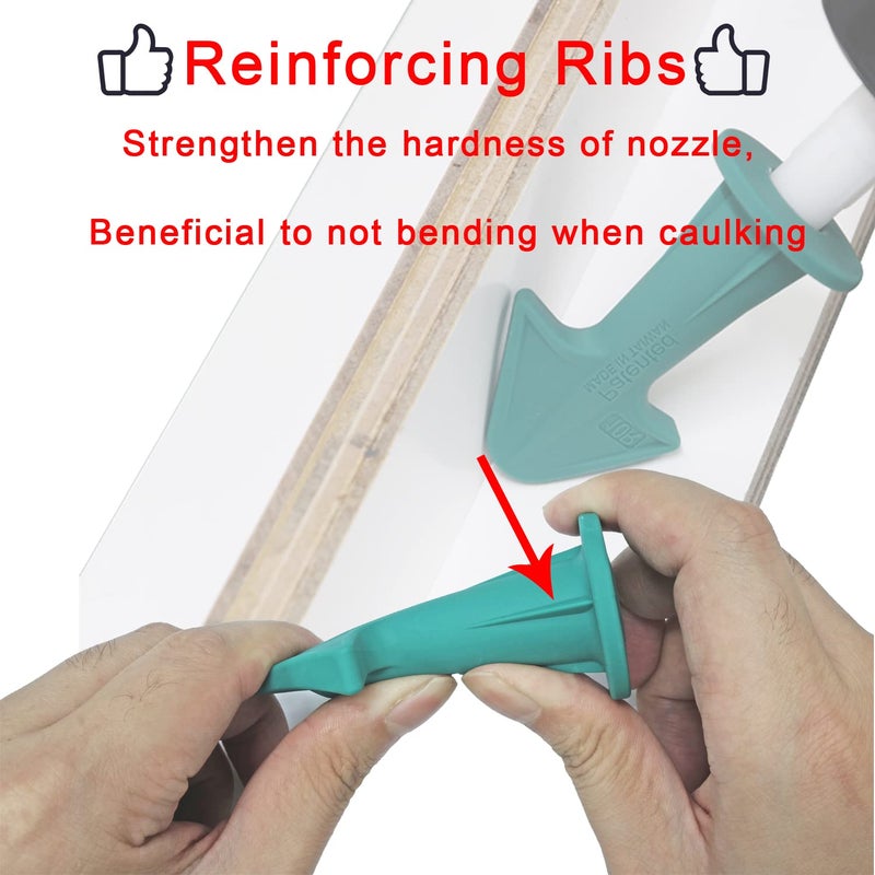 ORX PLUS TOOLS ORXPLUS Tools Caulking Gun Nozzle Adapter, Reusable Applicator, Silicone Caulking Tools(6.5R, 10R, 13R) w/Caulk Saver - Image 3