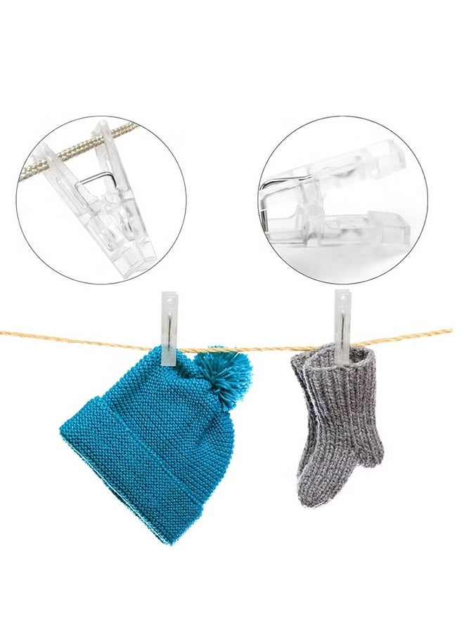 YJ 20 Pcs Plastic Beach Towel Clips Chair Clips for Towels Clothespins for Clothes - Image 3