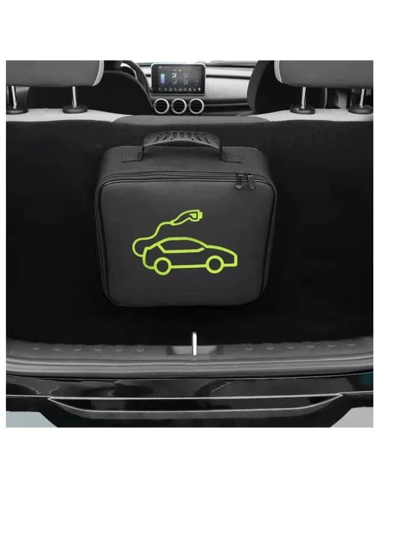 KASTWAVE Fireproof and Flame Retardant Charging Storage Bag, EV Charging Case,Waterproof Heavy Duty Cable Storage Bag, Suitable for Caravan, Campervan and Motorhome Storage, Gardenin (30 x 30cm) - Image 2