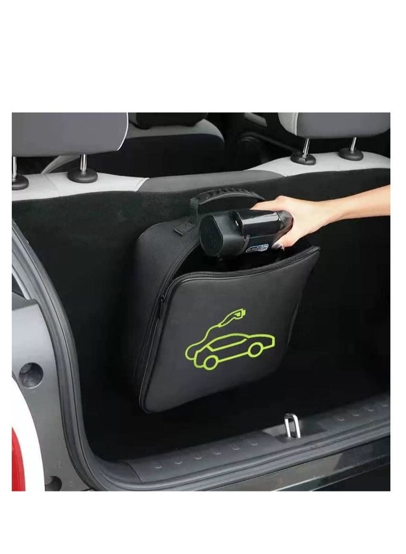 KASTWAVE Fireproof and Flame Retardant Charging Storage Bag, EV Charging Case,Waterproof Heavy Duty Cable Storage Bag, Suitable for Caravan, Campervan and Motorhome Storage, Gardenin (30 x 30cm) - Image 3