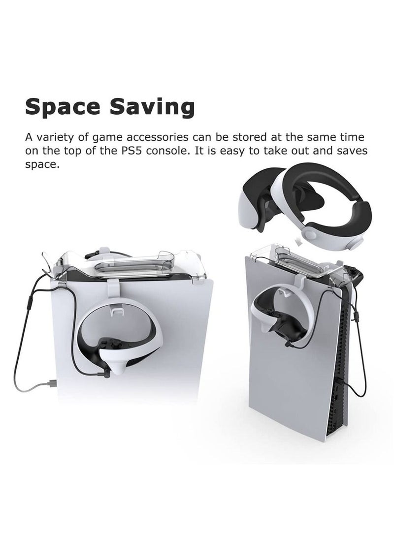 PS VR2 Accessories Storage Hook + TYPE-C Charging Cable for PSVR2 Headset PS VR2 Controller Bracket PS  VR2 Charging Cable 4PCS Set  - Image 5