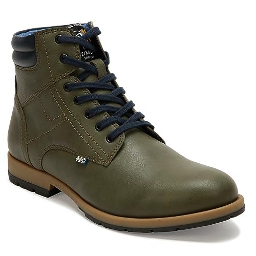 ID Olive Casual Boot Shoes For Men, 9 UK - Image 1