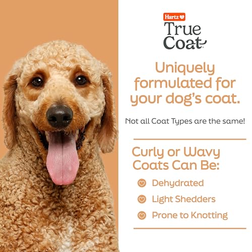 Hartz True Coat Curly or Wavy Coat Specific Dog Shampoo, Detangles & Conditions with Oat Milk, Coconut Oil & Shea Butter - Image 2
