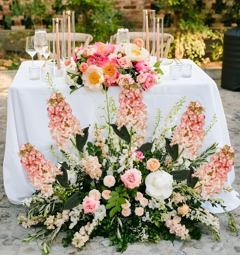 IPOPU Faux Hydrangea Flowers 3PCS Vintage Pink Artificial Flowers Silk Hydrangea Flowers with Stems Light Pink Flower for Bridal Shower Decorations Floral Arrangements - Image 5