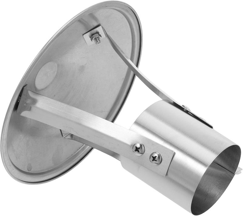 Kichvoe Stainless Steel Chimney Cap Umbrella Flue Pipe Rain Cover Large Windproof Fireplace Vent Cap for Outdoor Roof Exhaust with Thickened Protection - Image 1
