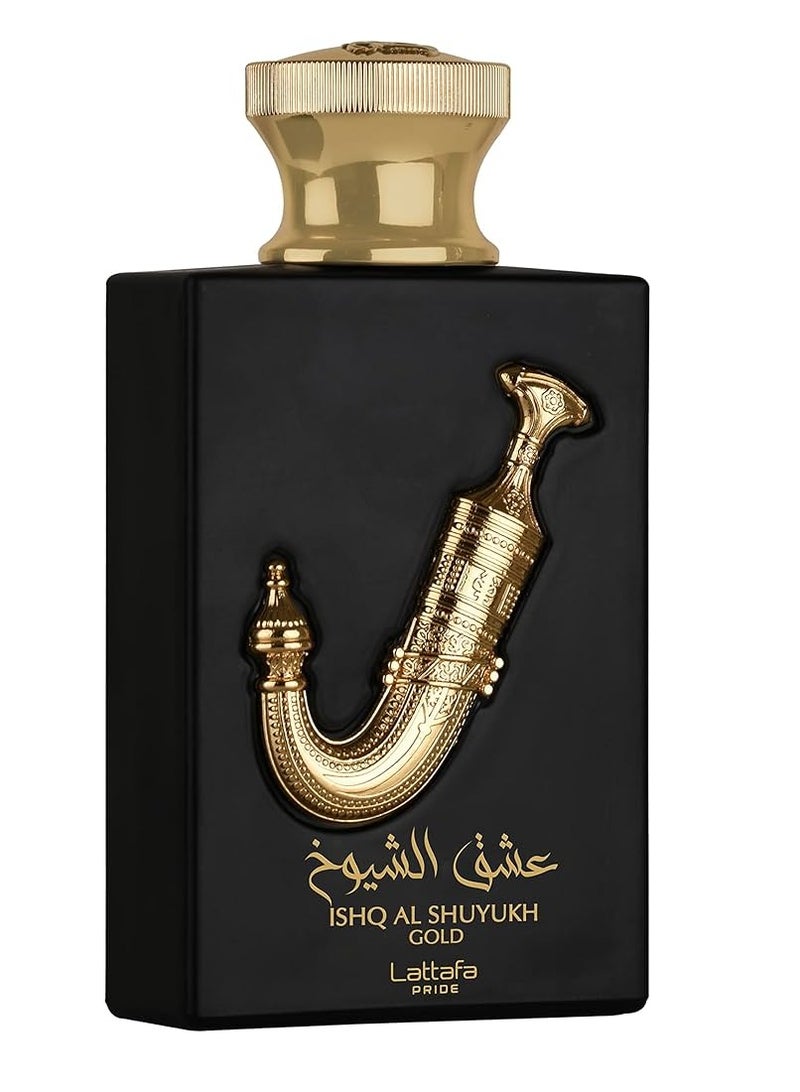 Lattafa Unisex Ishq Al Shuyukh Gold EDP Spray 3.4 oz Fragrances 100ml - Image 2