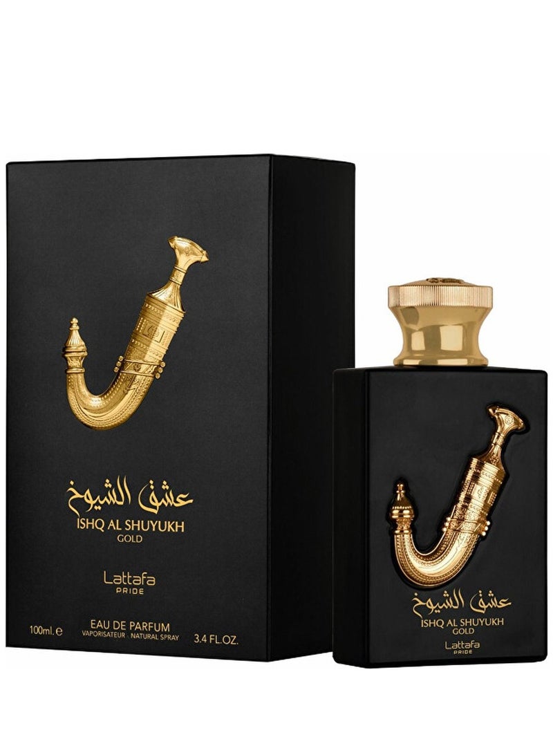 Lattafa Unisex Ishq Al Shuyukh Gold EDP Spray 3.4 oz Fragrances 100ml - Image 3