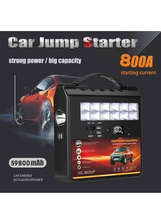 باور بانك للسيارة 59800 ميللى امبير بمخرج يو اس بى وسماعة داخلية - Image 4