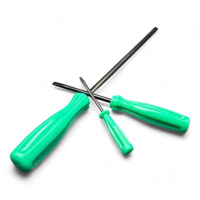Zenith 3Piece Screwdriver Set for Industrial Sewing Machines MultiSize Professional ToolsMagnetic tip Green - Image 1
