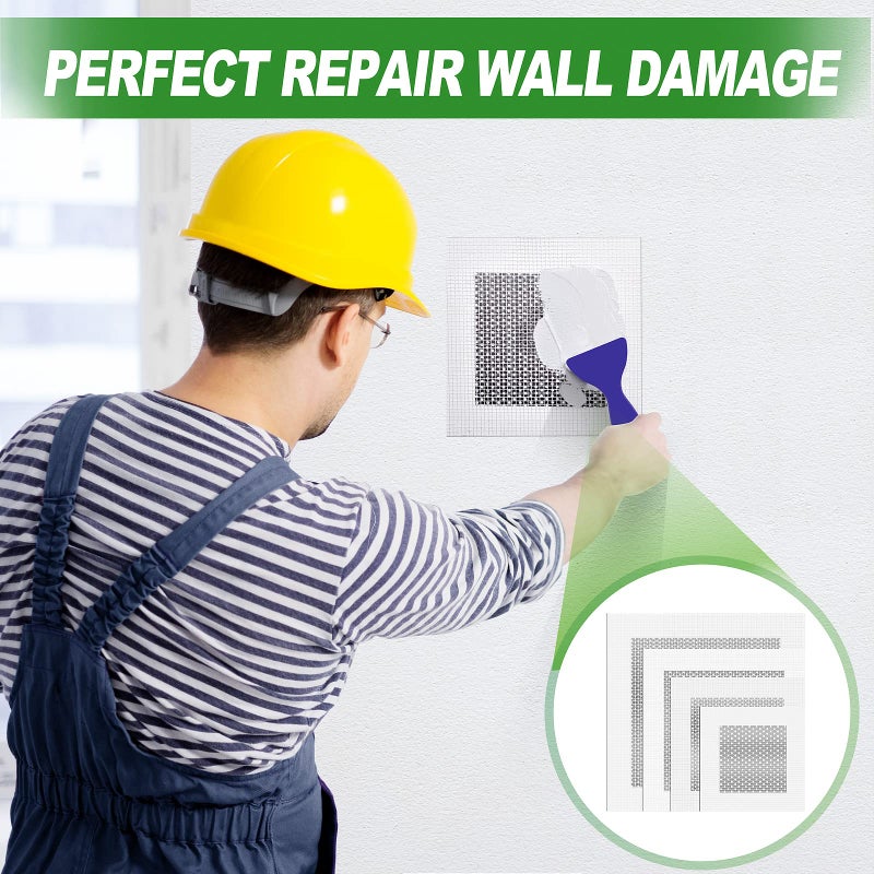 FixBuild Drywall Repair Kit, 13 Piece Aluminum Wall Repair Patch Kit, 2/4/6/8 inch Aluminum Drywall Patch, Quick Fix Plaster - Image 3