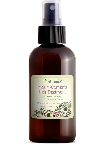 Just Nutritive Adult Womens Hair Treatment Oil Nourishing and Strengthening 4 oz Liquid SLS and Chemical Free Ideal for Thinning Hair and Hair Loss Regrowth
