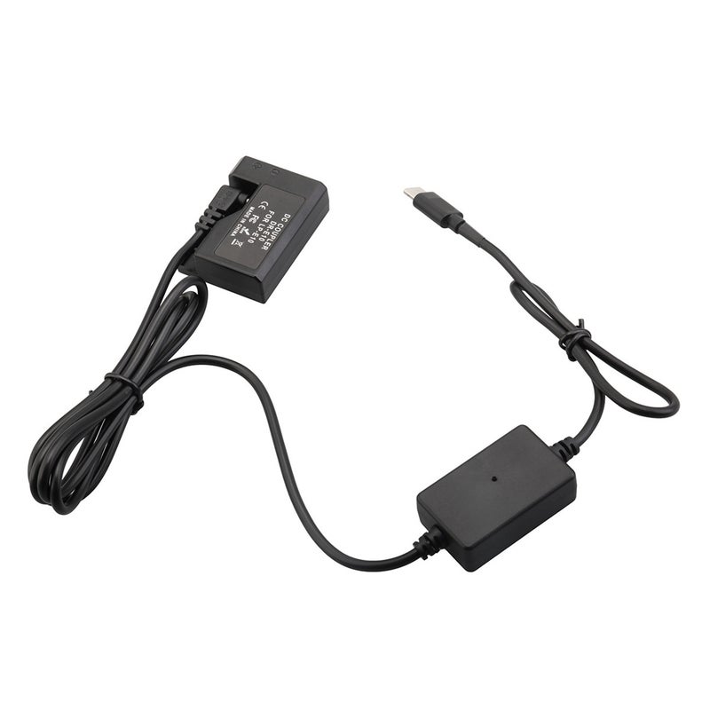 Dr-E10 Dc Coupler: Black Ce Certified Usb Power Kit - Built-In High-Quality Ic Chips, Uninterrupted Power Supply For Rebel T7 T5 T3, Kiss X50 X70, 1100D 1200D 1300D 1500D 2000D Cameras For Long-Term I - Image 1