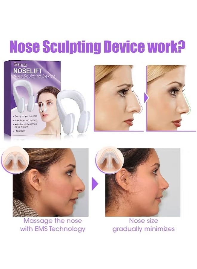 EELHOE Noselift Nose Sculpfing Device, With 10 Minutes Of Daily Use, Takes On Loose Cartilage And Skin On The Nose's Tip, Giving You A Firmer And More Youthful Appearance, Comfortable And User-Friendly - Image 3