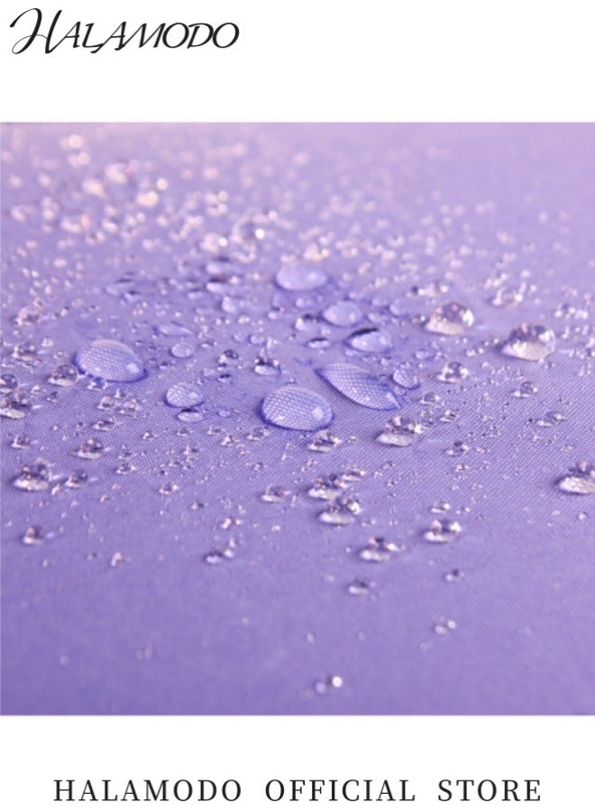 HALAMODO Foldable Umbrella Bloom Flower in Rain Water Lightweight Windproof Compact Parasol Sunshade for Outdoor Sports - Image 3