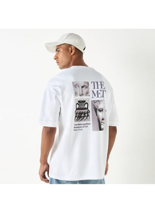 SP Characters The Metropolitan Museum of Art Graphic Print Crew Neck T-shirt  - Image 4