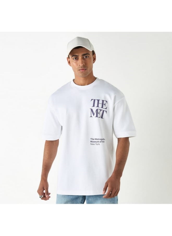 SP Characters The Metropolitan Museum of Art Graphic Print Crew Neck T-shirt  - Image 3