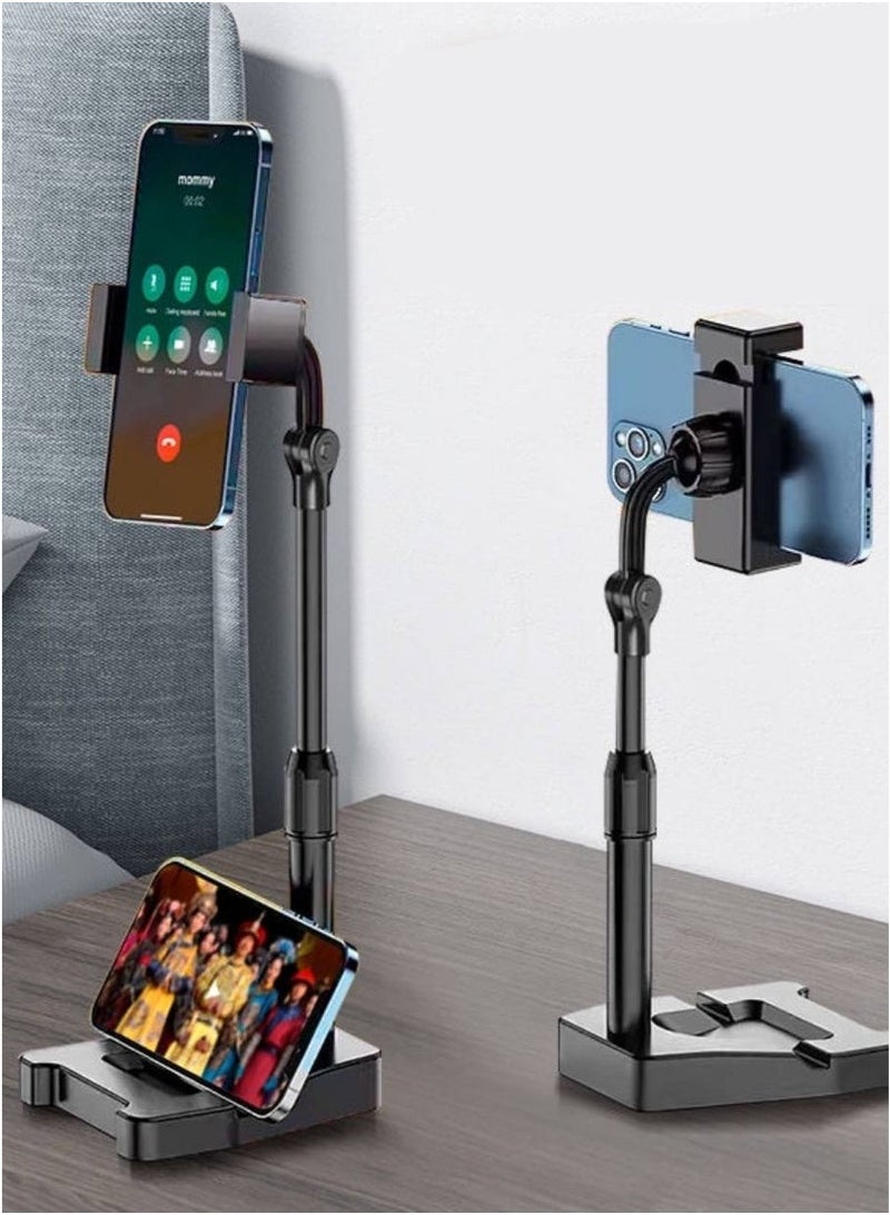 KENSUO iPhone Holder Stand Adjustable Phone Stand Foldable Phone Holder For Desk iPhone Stand For Office For Most Phones iPhone 16/15 Series,Galaxy S24 S23 Series, Xiaomi, HONOR Black - Image 4