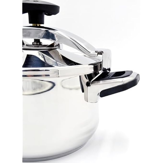 Korkmaz Pressa Stainless Steel Pressure Cooker 9L  Aluminium Capsul Base Turkish Pressure Cooker With Heavy Lid  Induction Base Cooker  Ka77305 - Image 3