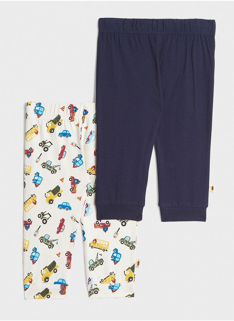 Cheekee Munkee - Kids 2 Pack Printed Leggings - Image 1