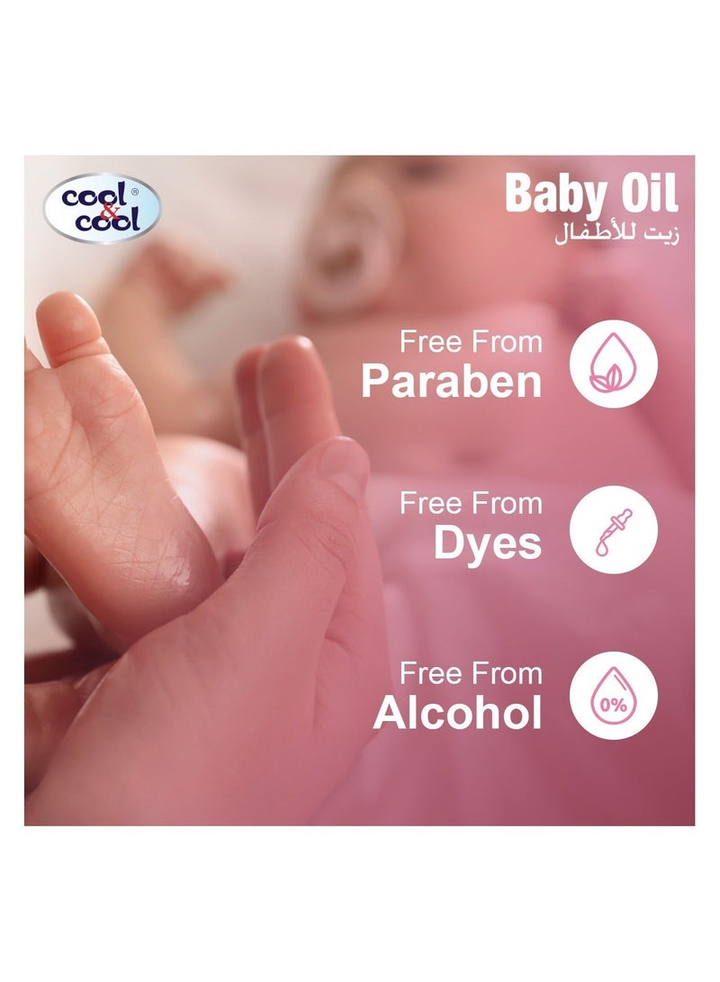 Cool & Cool زيت الأطفال المغذي مع فيتامين E وزيت بذور العنب للترطيب اللطيف - Image 5