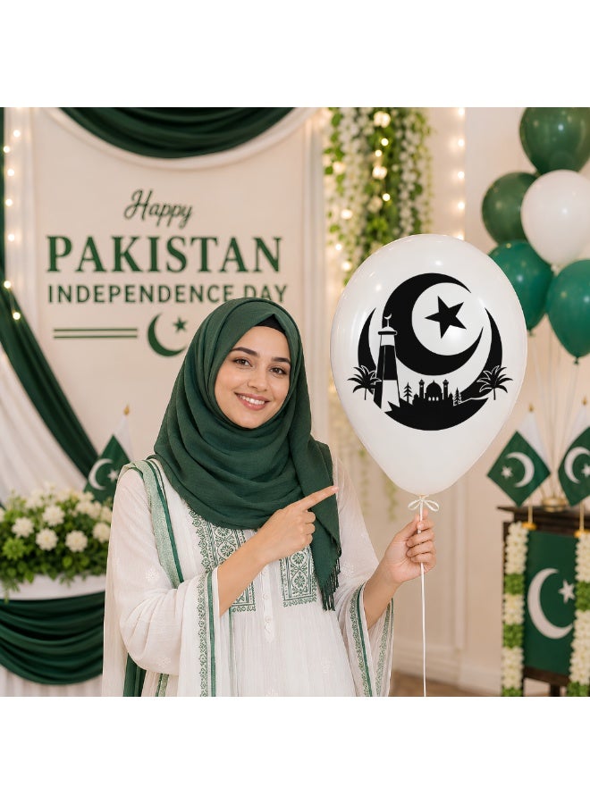 Pakistan Independence Day Latex Balloons - Ideal for Decorating Parties, Schools, and Celebrations - Perfect Souvenir and Party Favor for Independence Day - Image 3