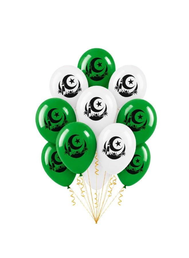 Pakistan Independence Day Latex Balloons - Ideal for Decorating Parties, Schools, and Celebrations - Perfect Souvenir and Party Favor for Independence Day - Image 1