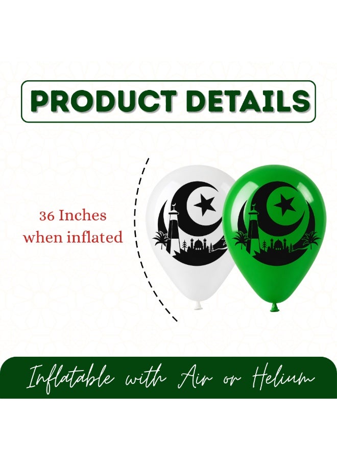 Pakistan Independence Day Latex Balloons - Ideal for Decorating Parties, Schools, and Celebrations - Perfect Souvenir and Party Favor for Independence Day - Image 4