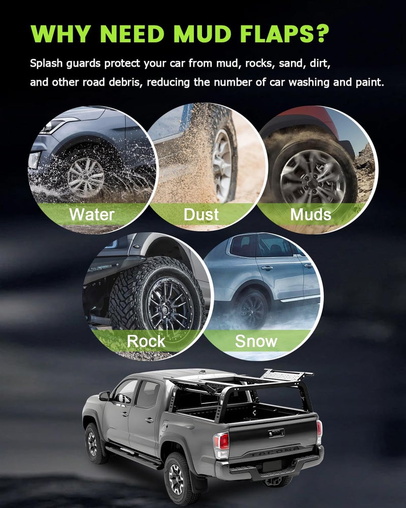 SCITOO مجموعة SCITOO من 4 قطع واقيات طين عالمية لسيارة هوندا سيفيك 1996-2000، مجموعة واقيات طين أمامية وخلفية - Image 4