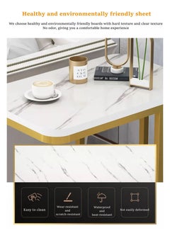 Sharpdo 2 Tier Square End Table Sofa Side Table Living Room Small Coffee Table 50*30*60CM  - Image 4
