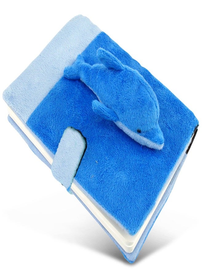 Puzzled Plush Dolphin Notebook and Pen - Image 2