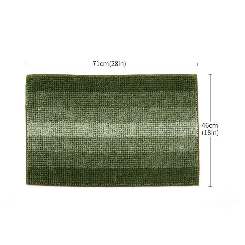 COSY HOMEER COSY HOMEER 28x18 Inch Bath Rugs Made of 100% Polyester Extra Soft and Non Slip Bathroom Mats Specialized in Machine Washable and Water Absorbent Shower Mat Green - Image 2