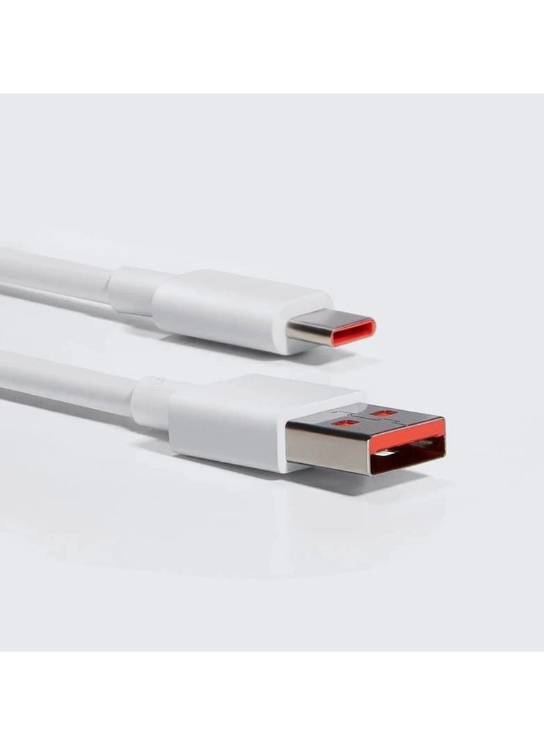 ماركة غير محددة - سلك كابل شحن 6A 120W شاحن عالي السرعة، كيبل بيانات توصيلة PVC، USB مطفي إلى Type-C، سريع فائق، موصل أنثى إلى ذكر، جهد 36V، متوافق مع هواوي، شاومي، هونور، فيفو,سامسنق,اوبو, super charger - Image 1